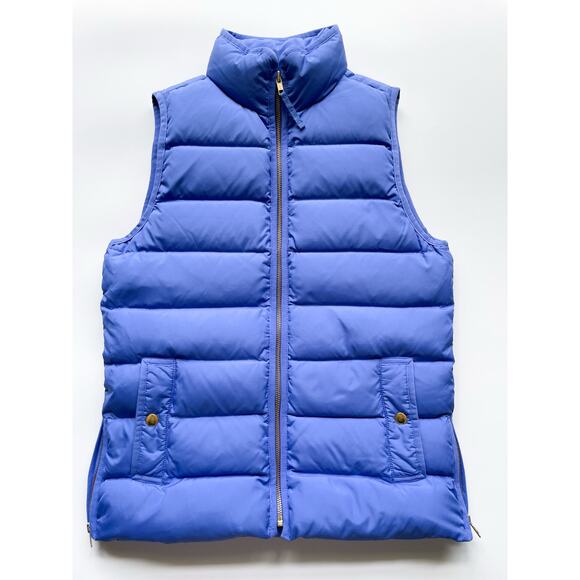 NWOT J.Crew Down Filled Puffer Vest Periwinkle Size XS - Picture 1 of 8